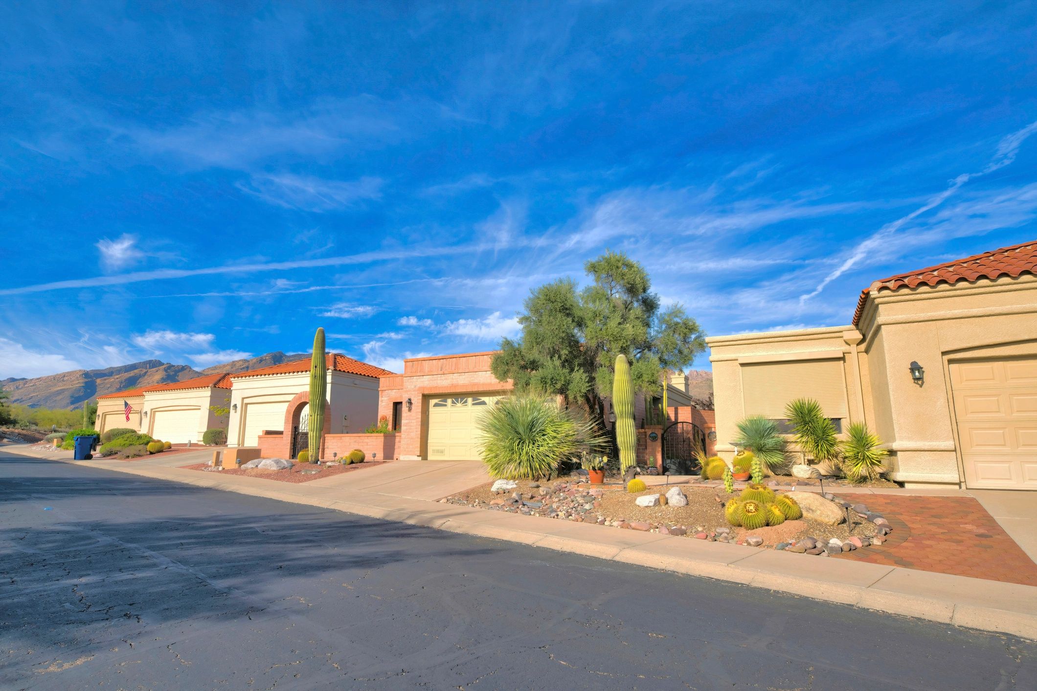 House garage in a Tucson subdivision
