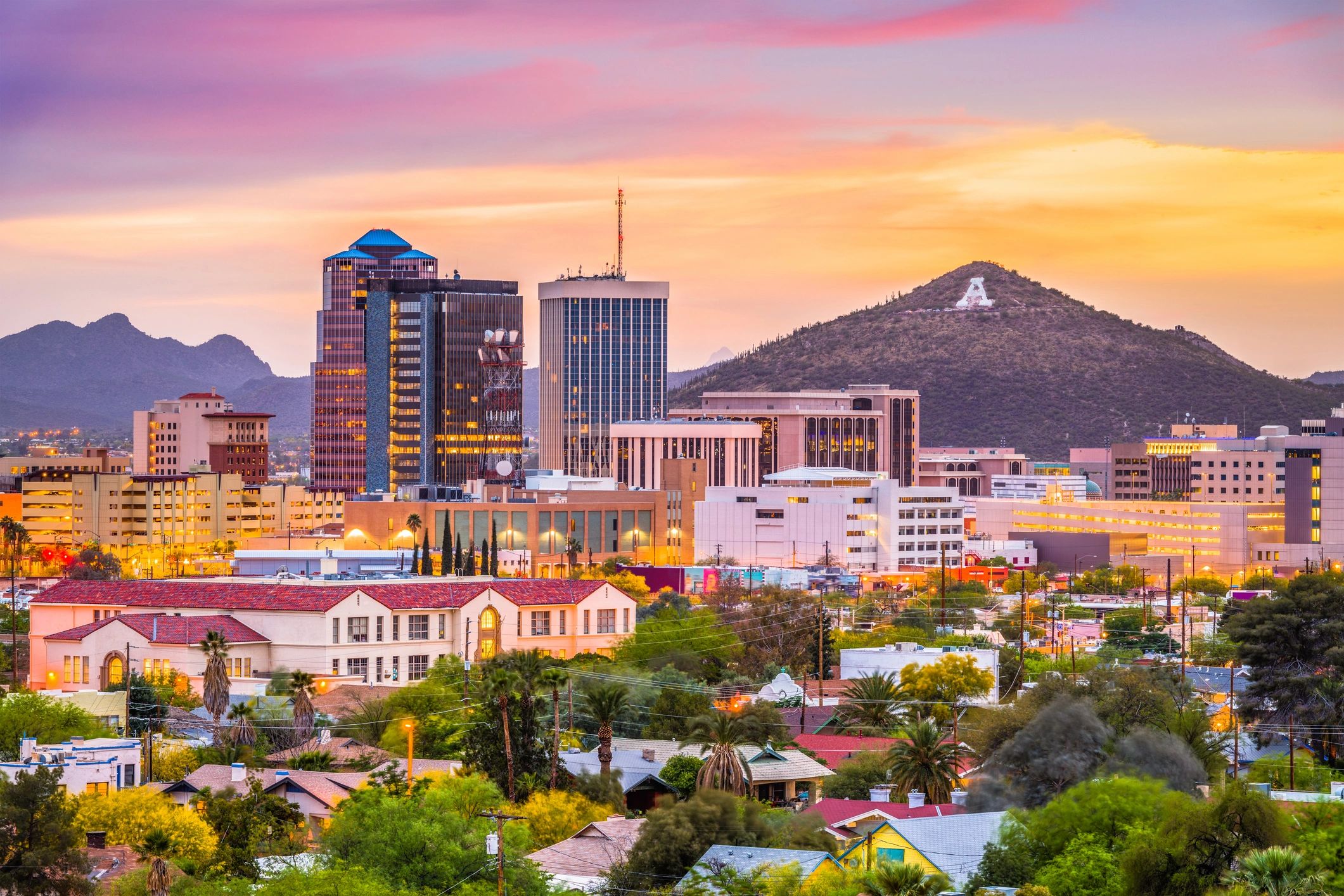 Tucson downtown skyline
